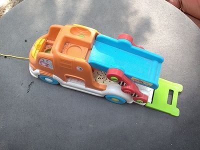 VTech Toot-Toot Drivers SmartPoint Flatbed Tow Truck Toy