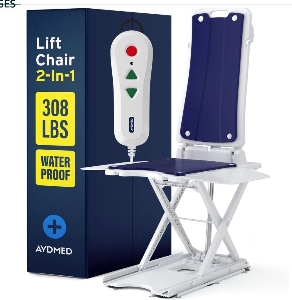 AYDMED 2-in-1 Waterproof Electric Lift Chair and Bath Lift, 308 LBS Capacity. BRAND NEW
