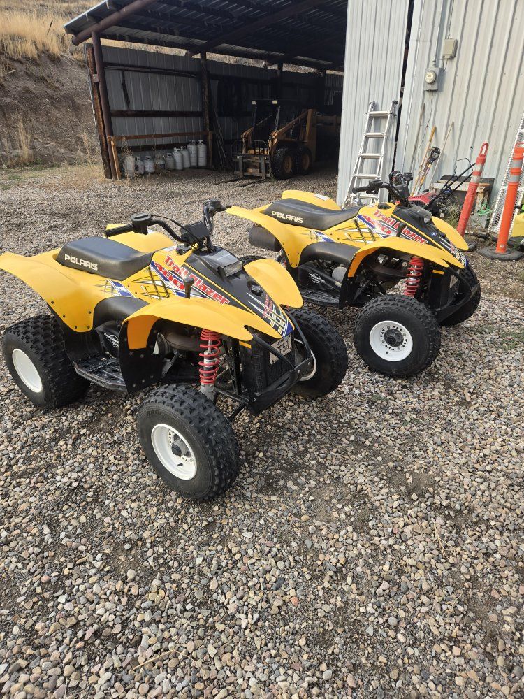 Pair of 2003 Polaris Trailblazer 400 ATVs 