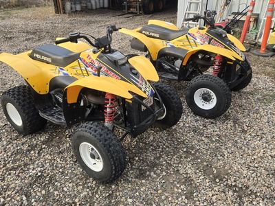 Pair of 2003 Polaris Trailblazer 400 ATVs