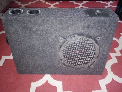 Pyle 8" Car Subwoofer Enclosure Box - Gray Carpeted Finish, Ported Design