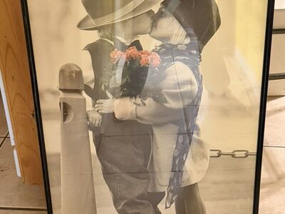 ViNtage Falling In Love Picture! 25X37 Framed