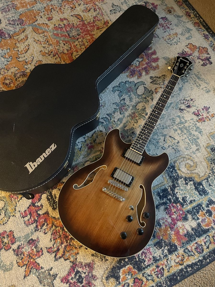 Ibanez Semi Hollow Body Guitar With Case AS73
