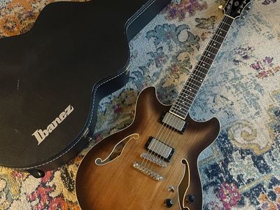 Ibanez Semi Hollow Body Guitar With Case AS73