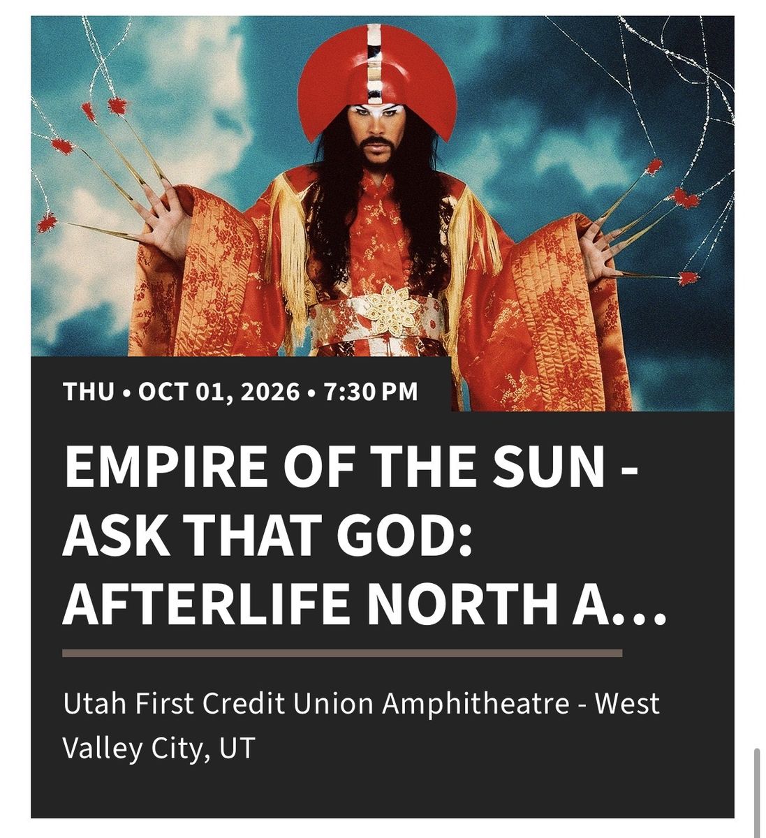 1 Lawn Ticket to Empire of the Sun