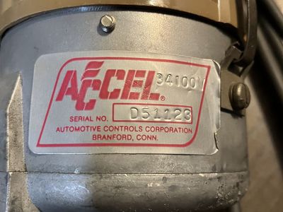 ACCEL Dual Point Distributor 34100 for Chevy Small Block, Part #D51123 (EMP Proof)