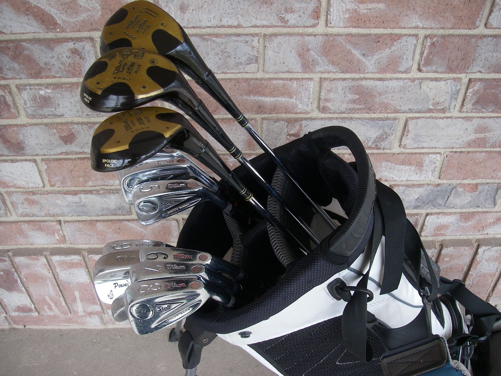 Womens 13-PC, Vintage Wilson Staff Patty Berg Golf Clubs Set, w/ Callaway Hyper-Lite 4 Golf Stand Bag, RH, STD Length