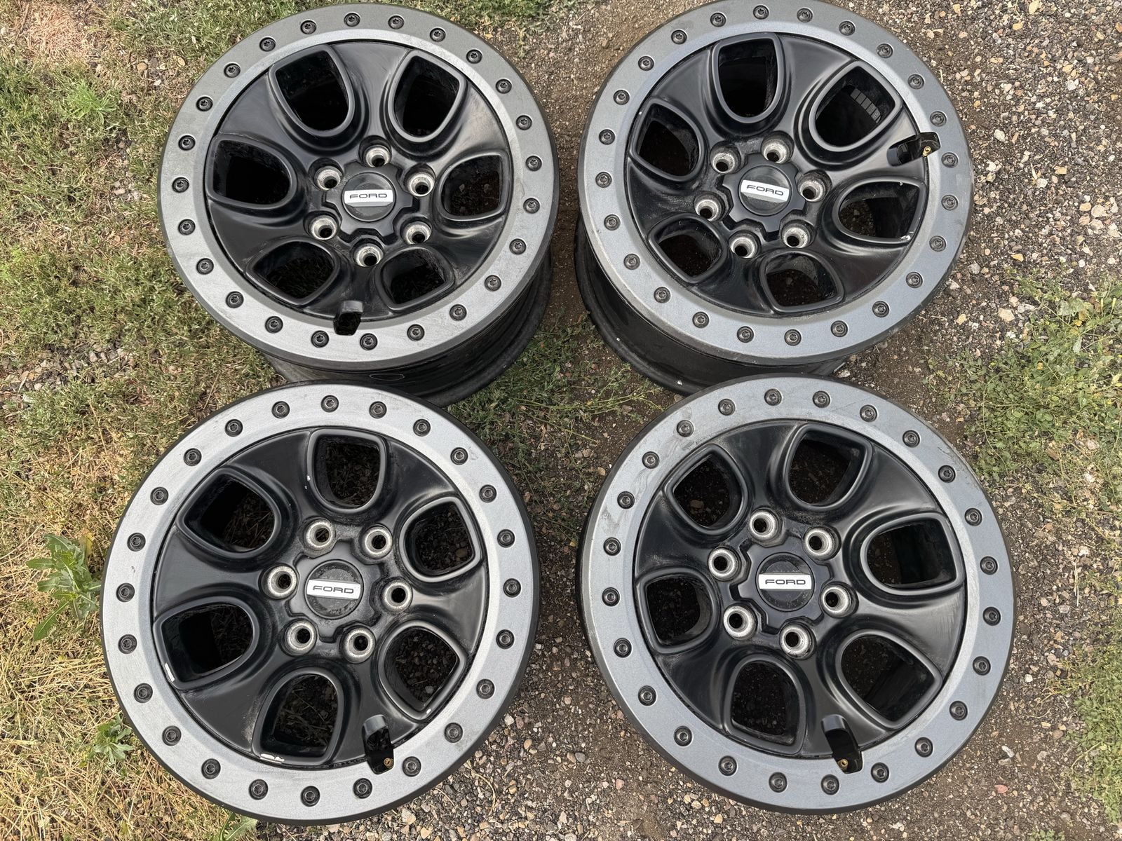4 Ford F150 Wheels / Rims Black and Chrome