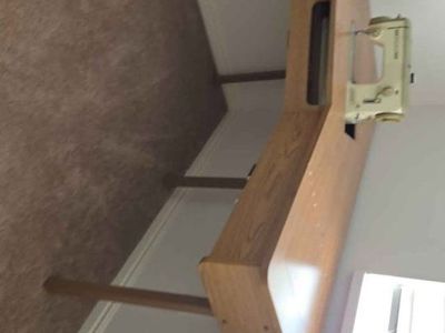Bernina sewing machine and cabinet
