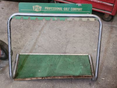 Vintage PG Professional Golf Club Stand Rack