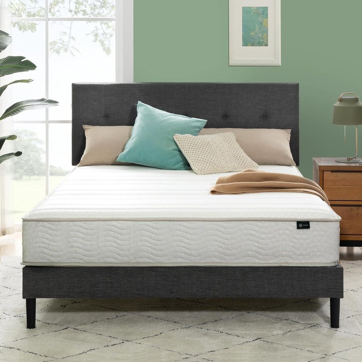 FULL Zinus 8" Foam & Spring Hybrid Mattress