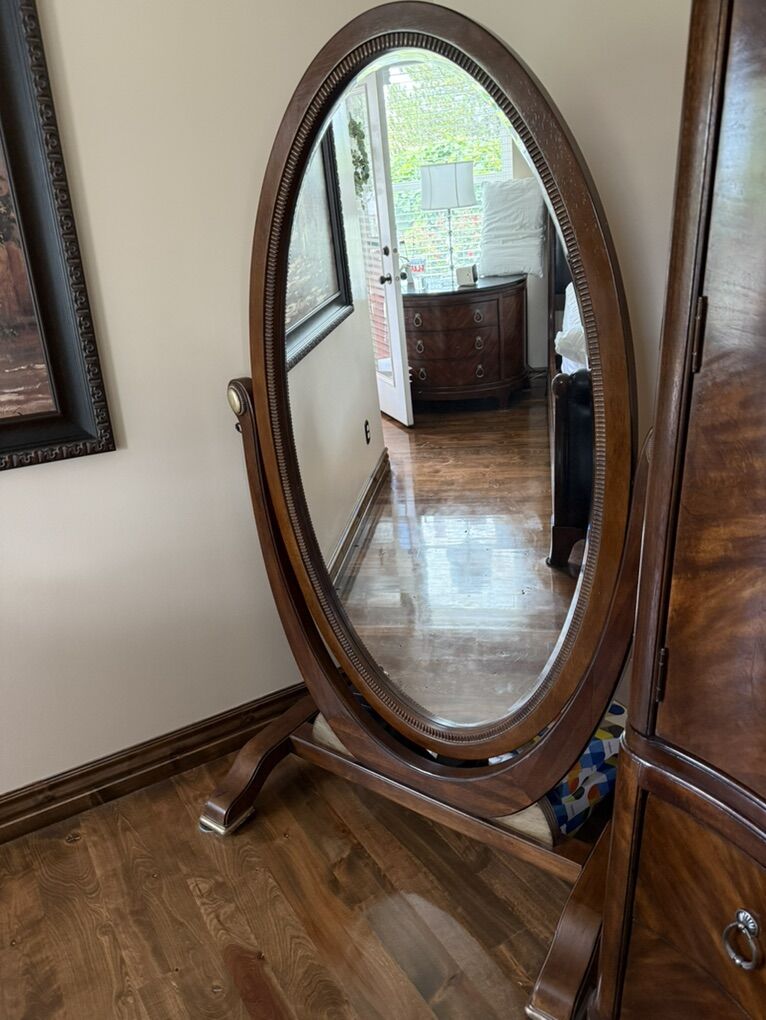 Heavy Solid Wood European Collection Mirror