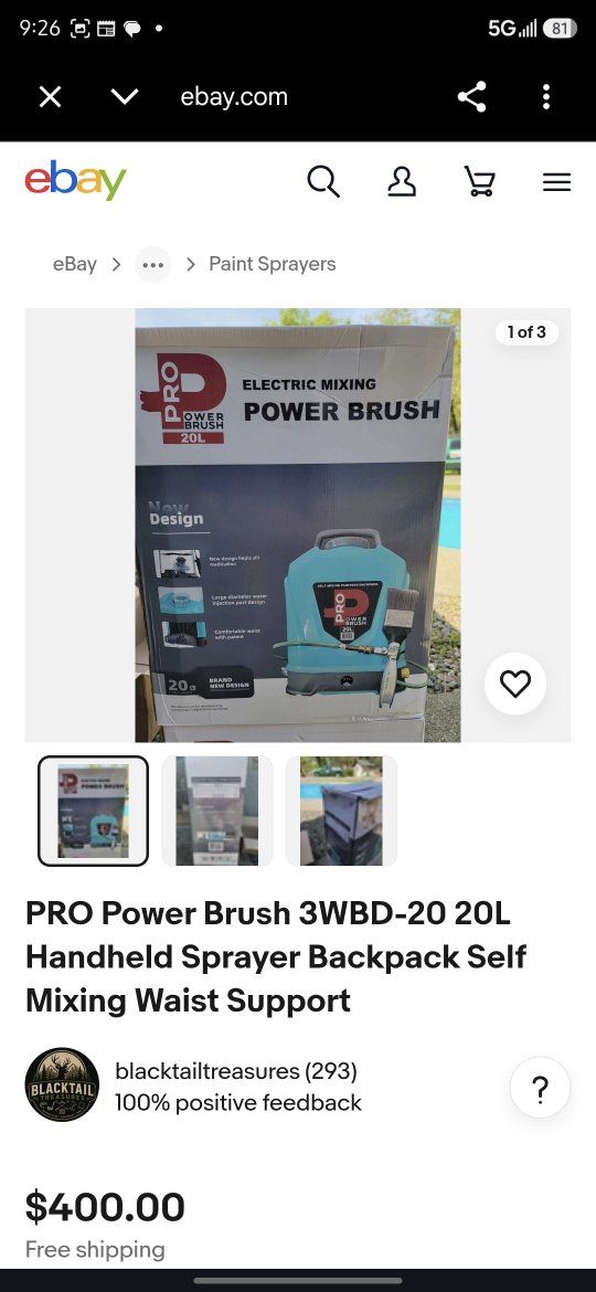 NEW 20L Electric Mixing Power Brush Backpack Sprayer