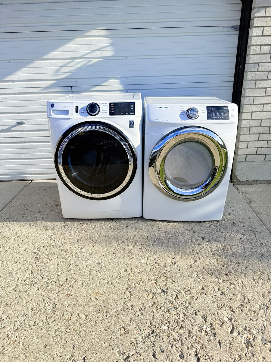 Washer and electric dryer
