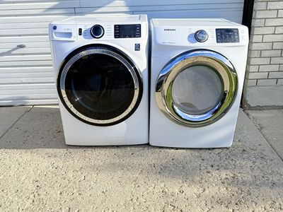 Washer and electric dryer