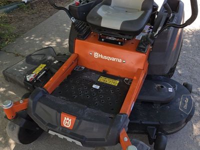 Husqvarna zero turn riding lawn mower