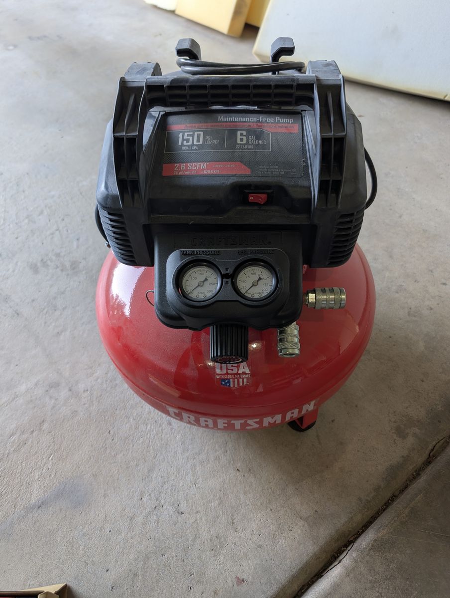 Craftsman Air compressor and stapler
