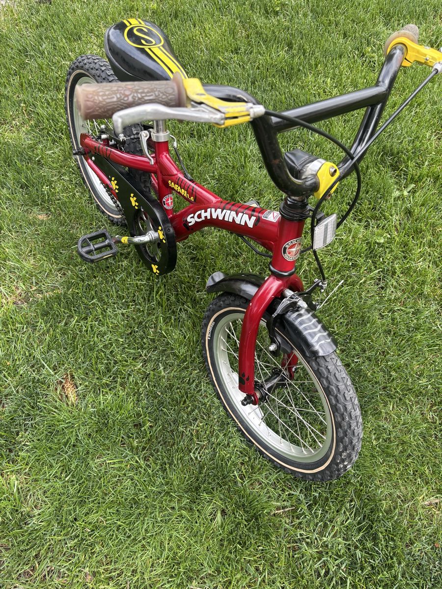 Bike ready for your brave  3 to 4 years old rider it has 16” tires tech him how to enjoy the outside adventures  20.00  only