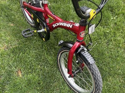 Bike ready for your brave 3 to 4 years old rider it has 16” tires tech him how to enjoy the outside adventures 20.00 only