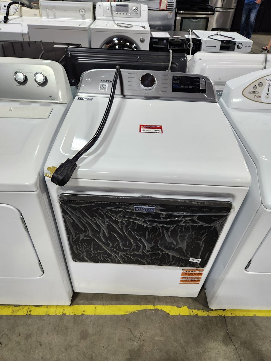 Maytag White Top-Load Electric Dryer