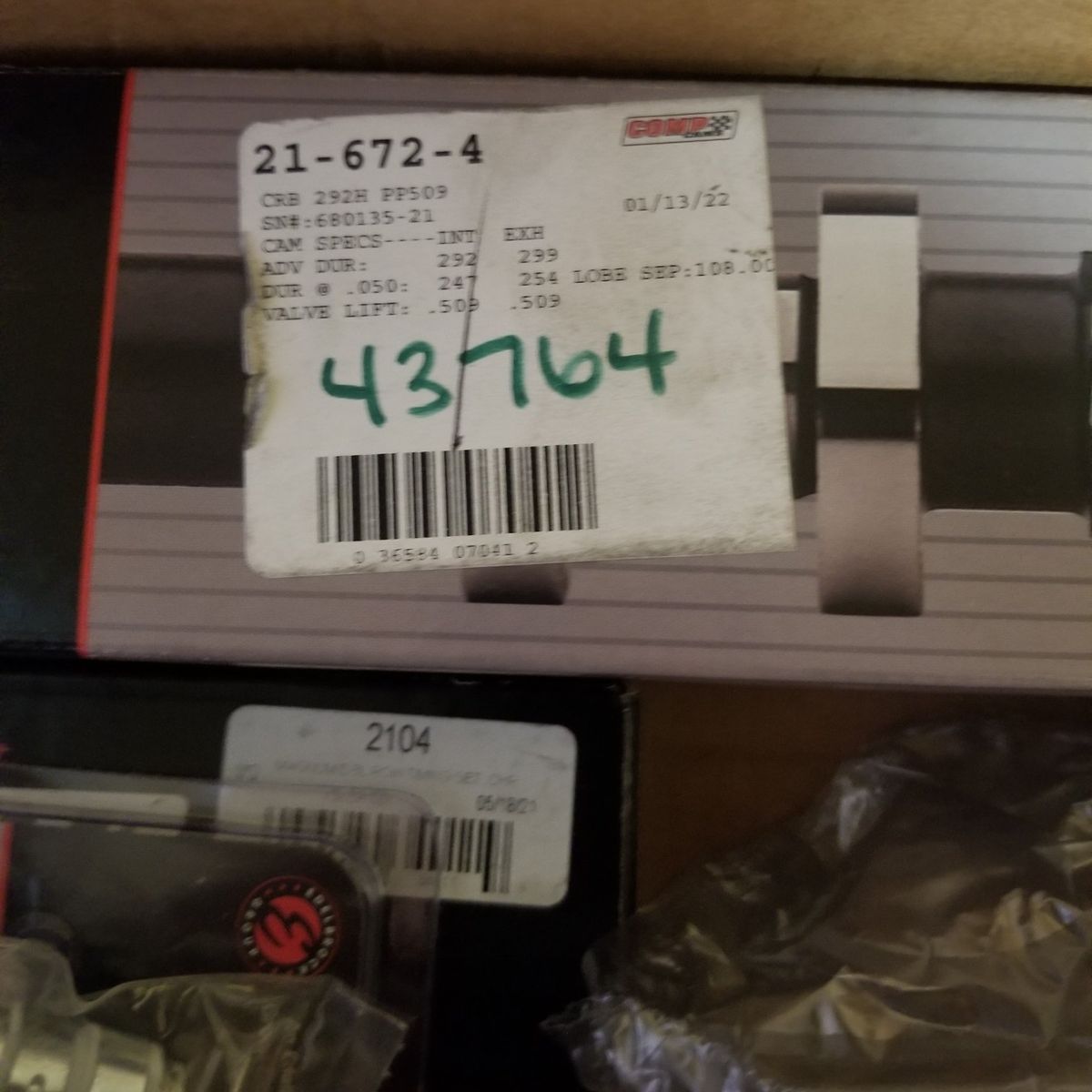 Brand new camshaft kit