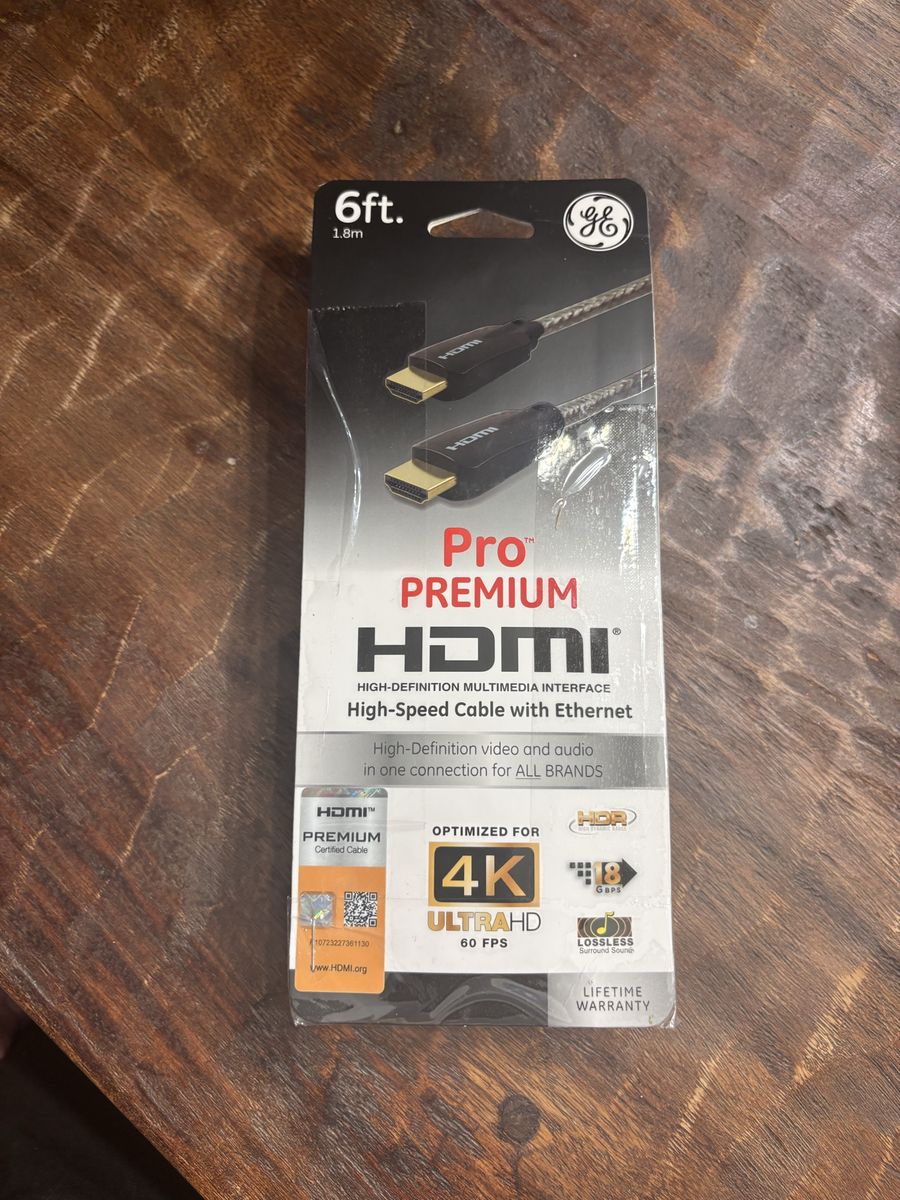 6ft HDMI Cable – New in Package