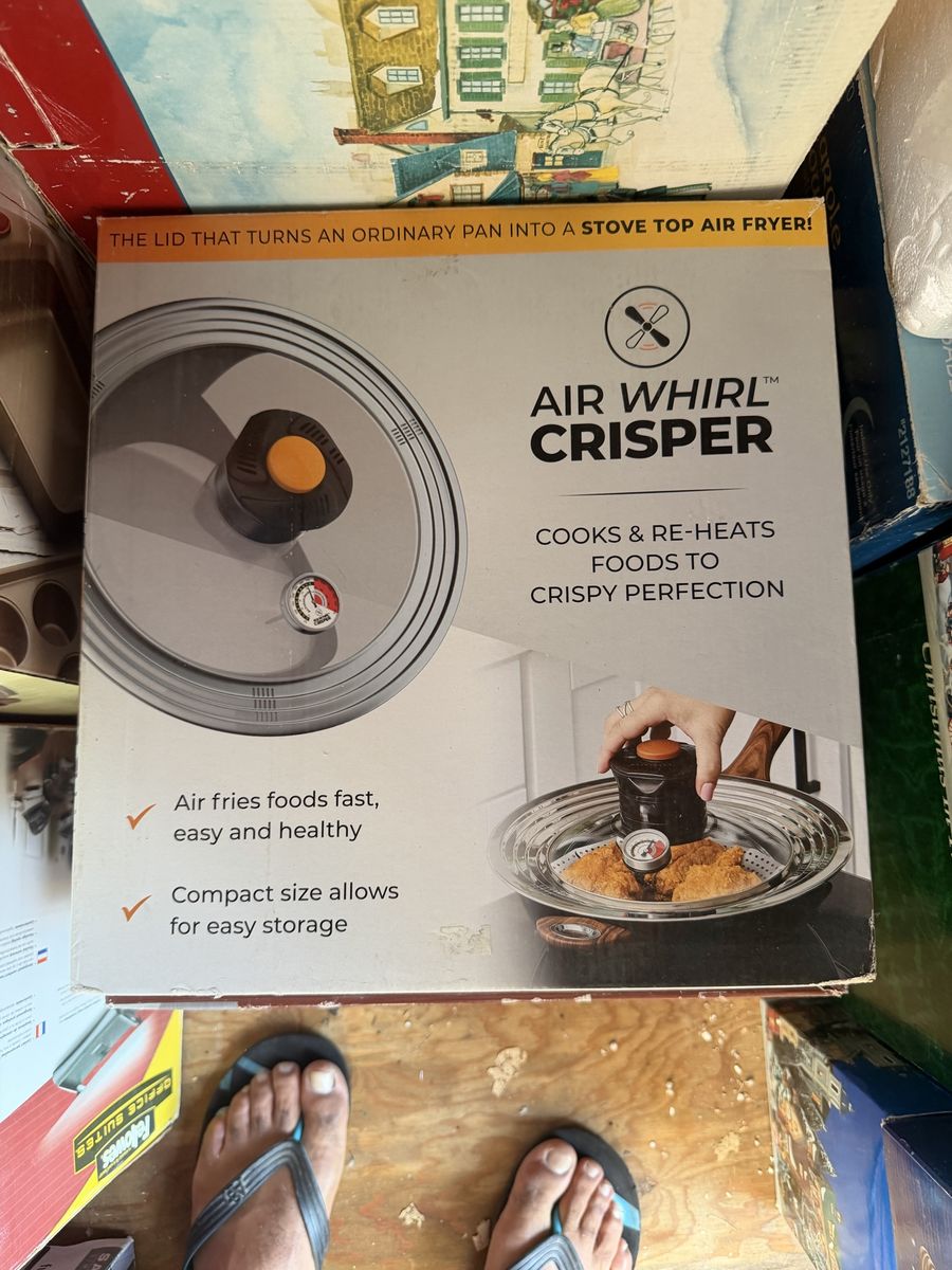 Air Whirl Crisper Stove Top Air Fryer Lid