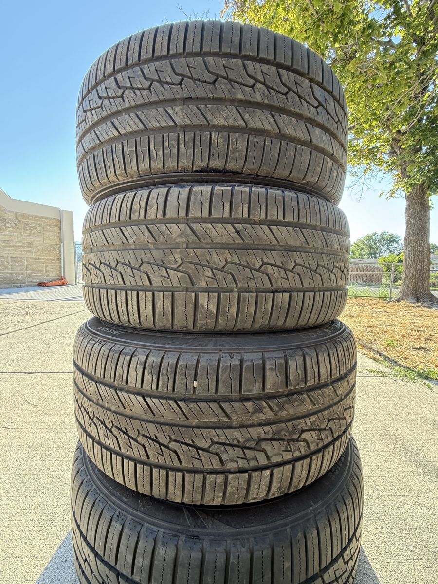 Set of 4 Used Passenger Car Tires - All-Season Tread