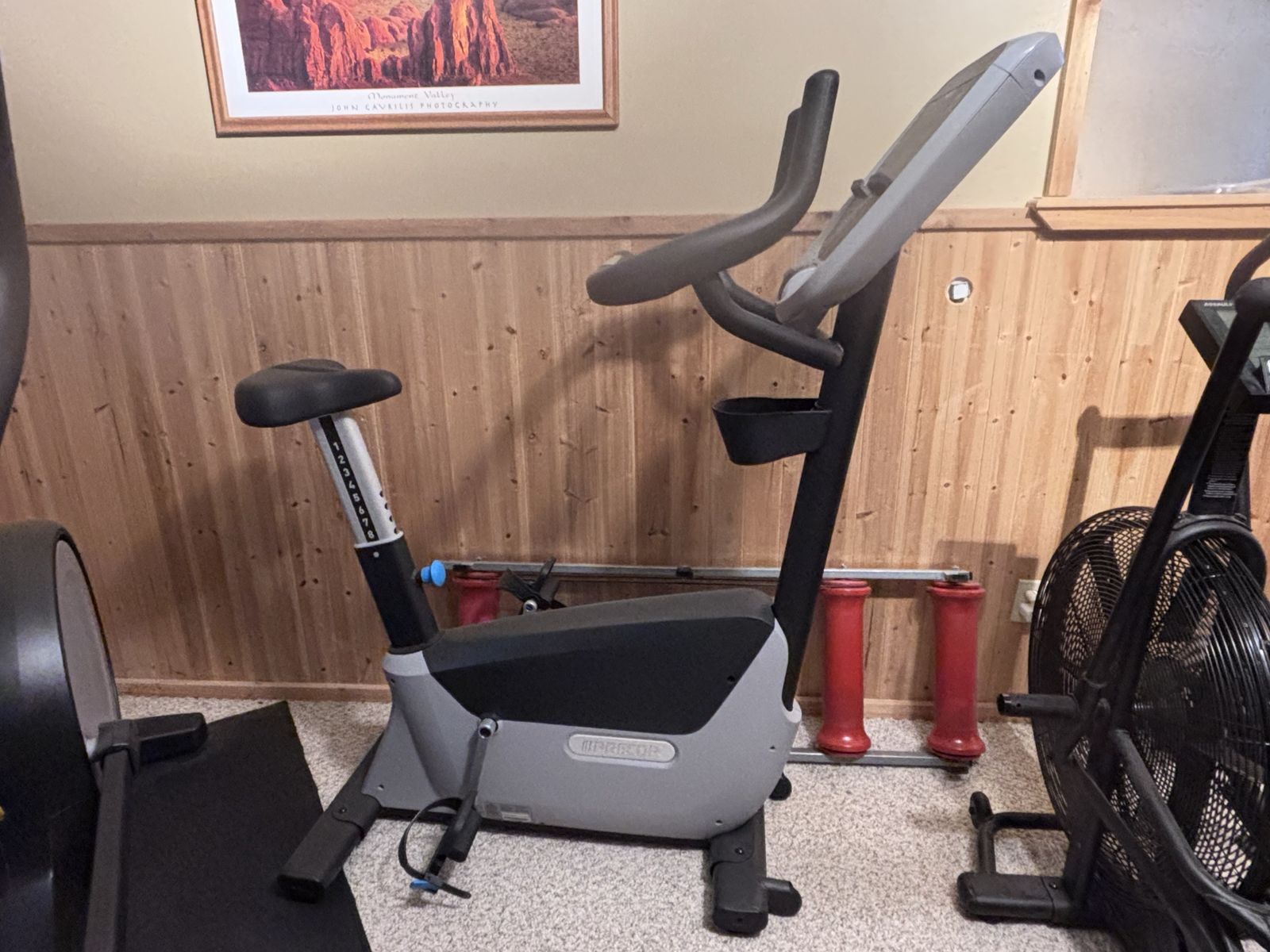 Precor Upright Exercise Bike - Stationary Fitness Cycle with Digital Display