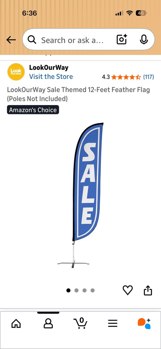 Set of 2 12 foot SALE Feather Flags - INCLUDES POLES!