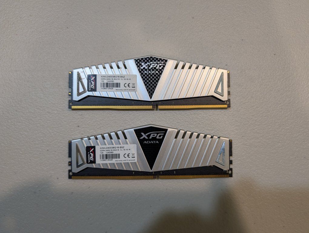16GB (2x8) Adata XPG Z1 DDR4-2400 RAM