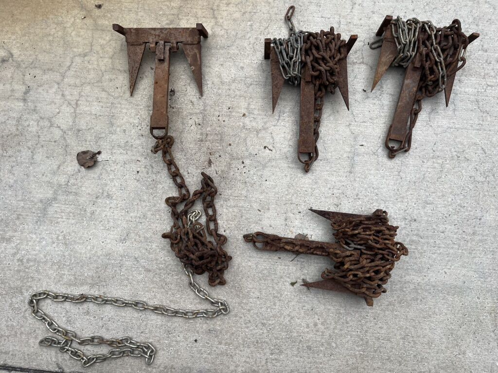 Pivoting Trapping Drags With Chain $150 A Dozen