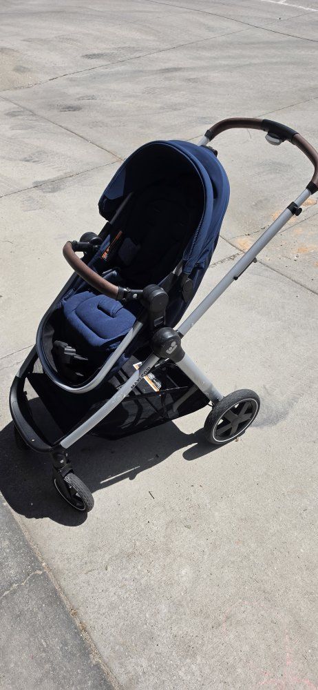 Maxi Cosi Zelia 5-in-1 Modular Travel System Stroller - Blue/Brown