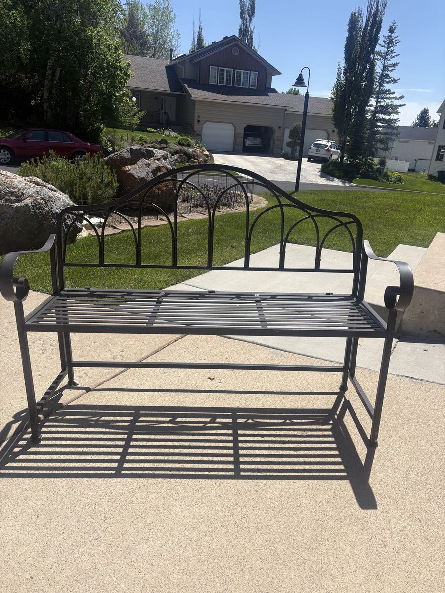 Wrought Iron Bench