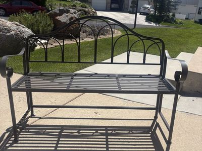 Wrought Iron Bench