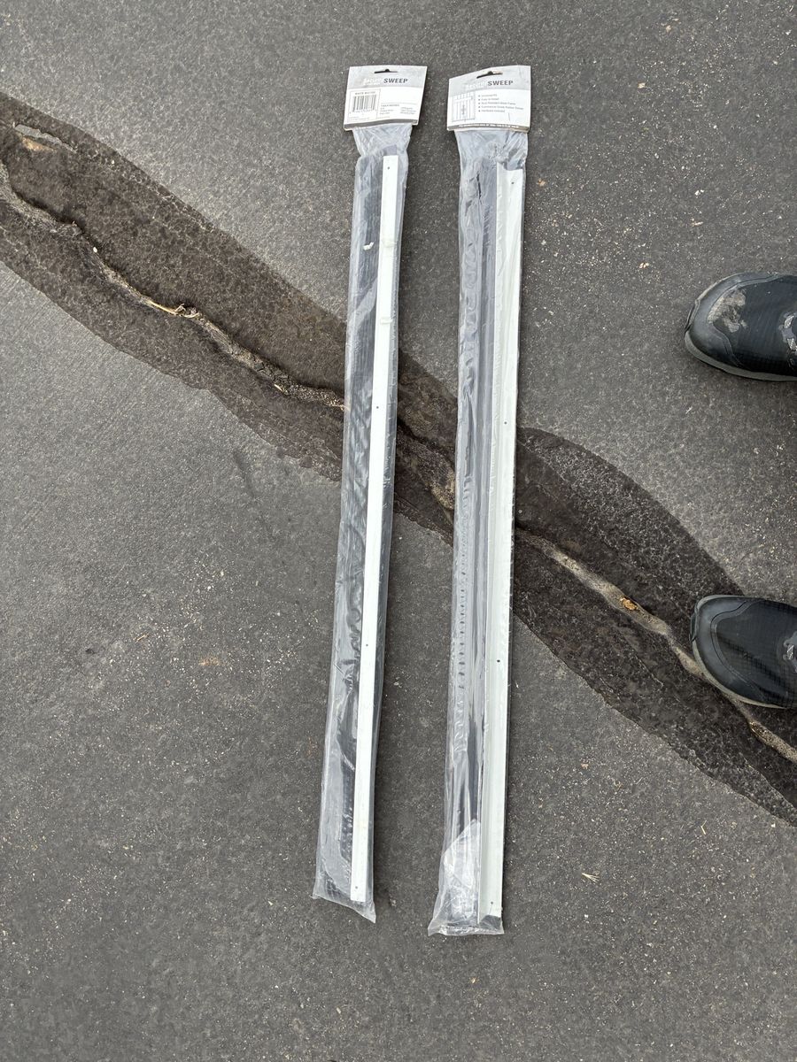 2 Pack New Door Sweeps Weatherstripping