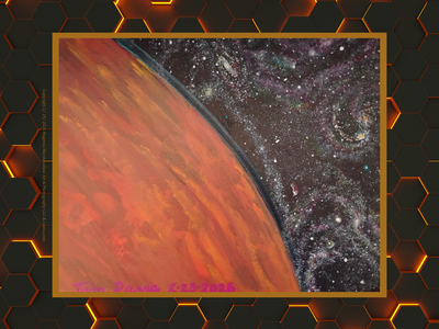 Mars-like Planet - Premium Plush Blanket ( Large )