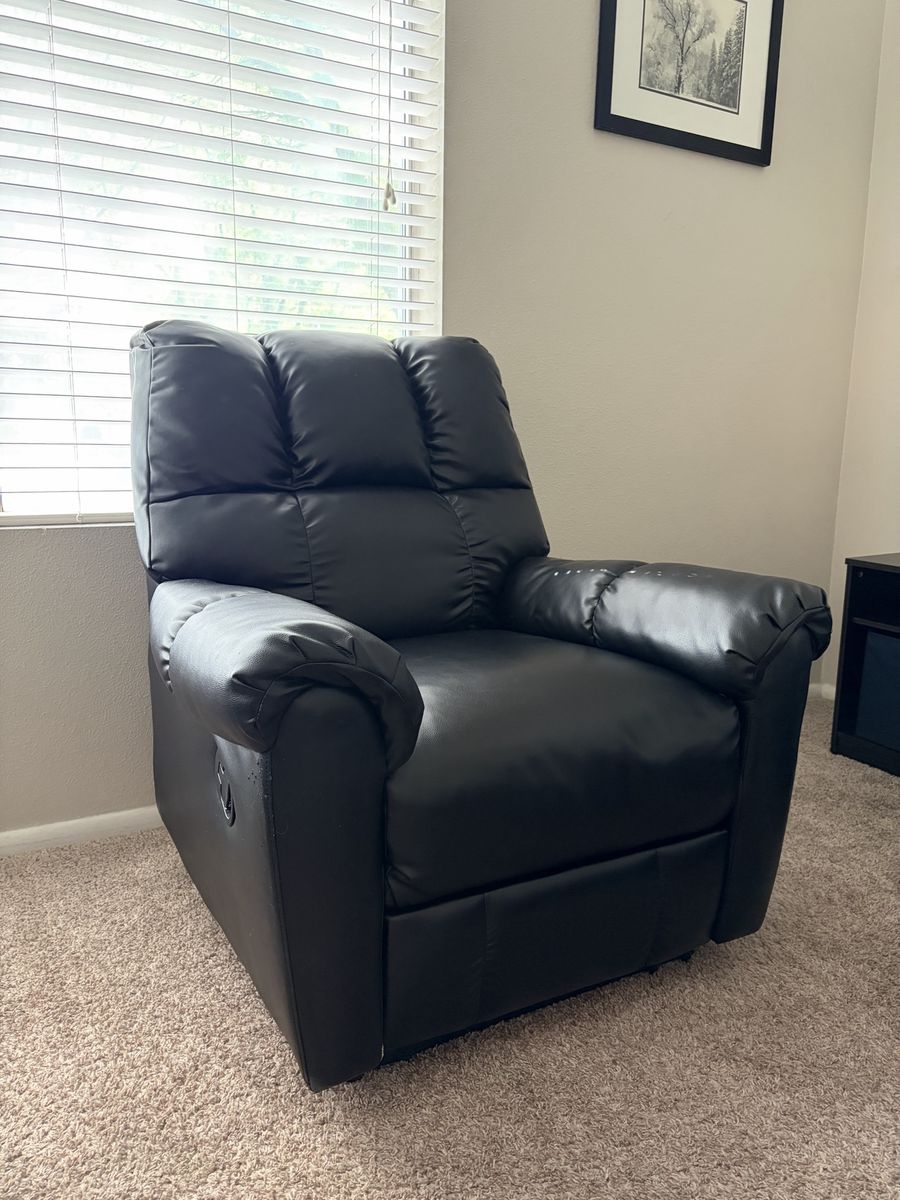 Black Barca Lounger