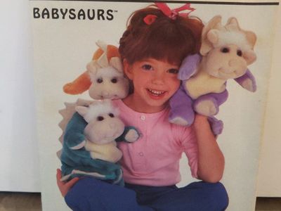 vintage Simplicity Crafts 8603 Babysaurs Stuffed Toy Sewing Pattern