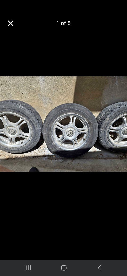 American Racing Wheels & Tires - 3 Used Car Wheels 15 inch