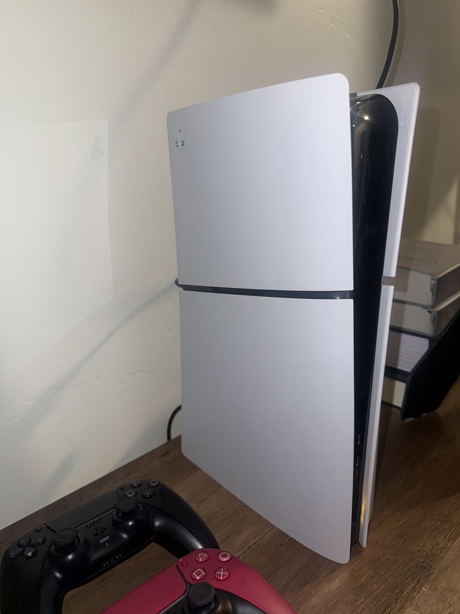 PS5 Slim Disc with 3 Controllers and 4 Games