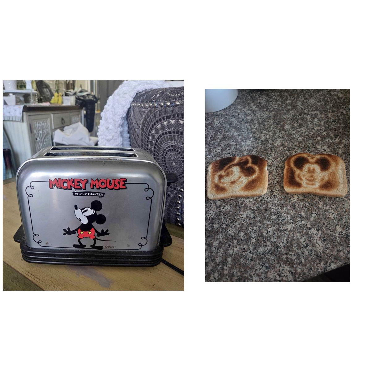Vintage Mickey Mouse Musical Toaster