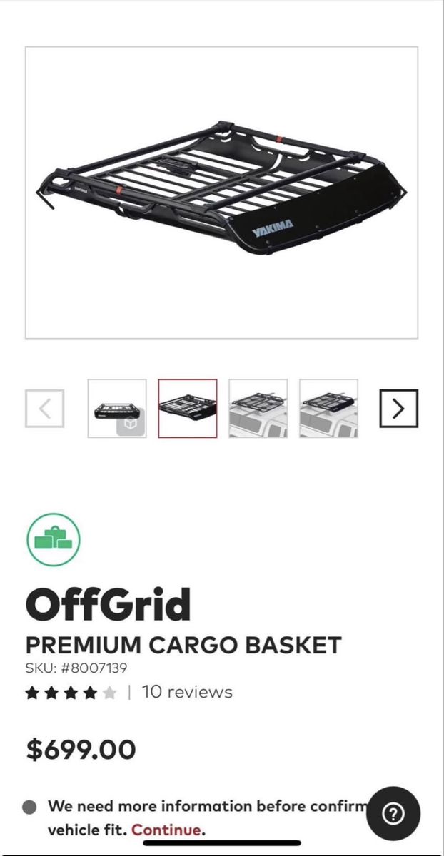 Yakima OffGrid PREMIUM CARGO BASKET & Net