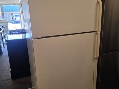 Light cream whirpool refrigerator