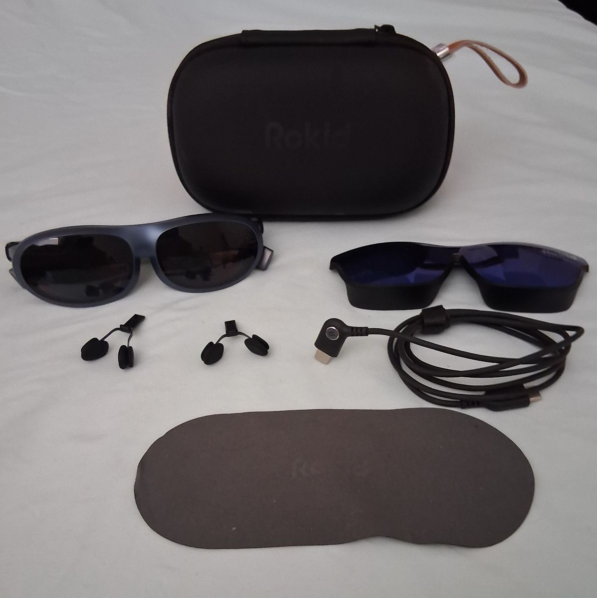 Rokid Max AR with Multiple Nose Pads, Protective Case & USB-C Cable