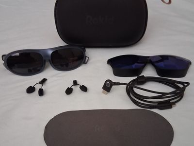 Rokid Max AR with Multiple Nose Pads, Protective Case & USB-C Cable