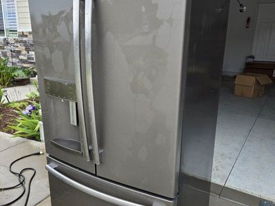 GE slate refrigerator