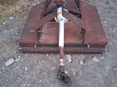 Heavy-Duty Brush Hog Mower - Industrial Grade, with PTO Shaft and Support Wheel