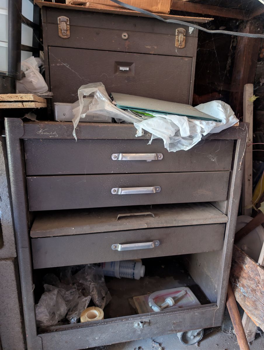 Tool cabinets and miscellaneous tools for sale