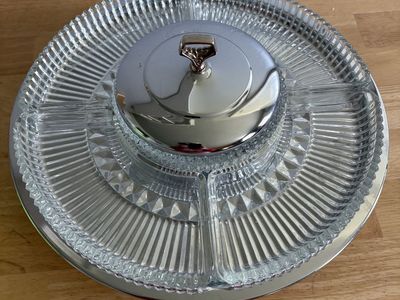 Kromex Lazy Susan. Text at 801-910-3451. e-mail kfschefski@gmail.com